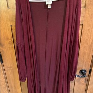 Longer length sweater